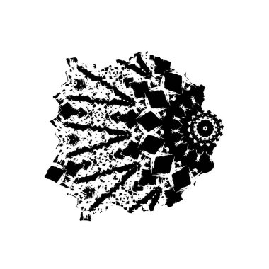 grunge vektör el desenli fırça dokusu.