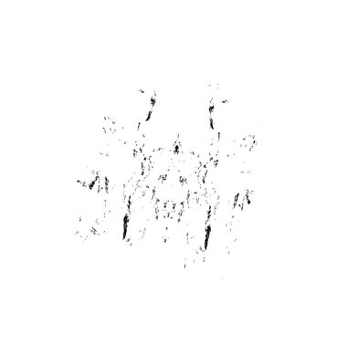 beyaz arkaplanda siyah grunge mürekkep fırçası darbesi