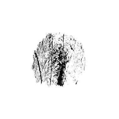 beyaz arkaplanda siyah grunge mürekkep fırçası darbesi