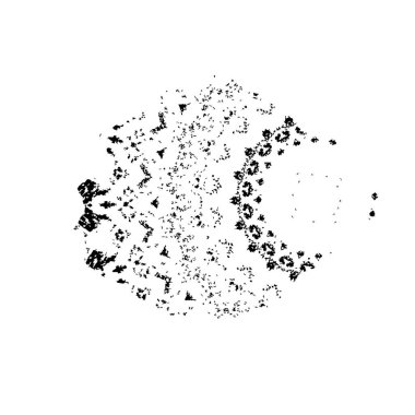 beyaz arkaplanda siyah grunge mürekkep fırçası darbesi