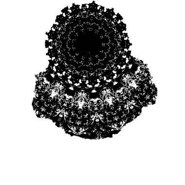 beyaz arkaplanda siyah grunge mürekkep fırçası darbesi