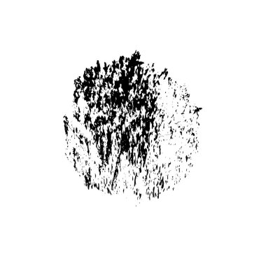 beyaz arkaplanda siyah grunge mürekkep fırçası darbesi