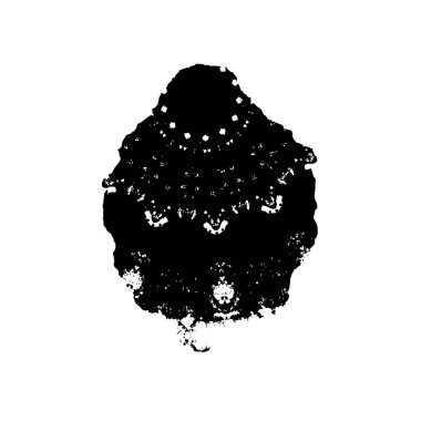 beyaz arkaplanda siyah grunge mürekkep fırçası darbesi