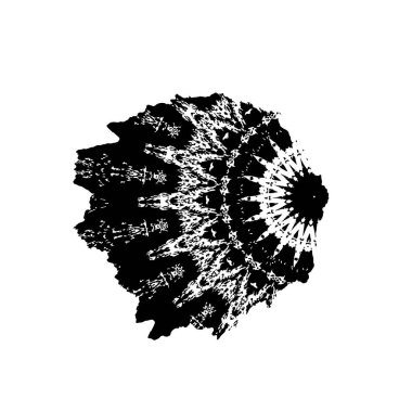 siyah ve beyaz vektör fırça darbesi. grunge dokusu