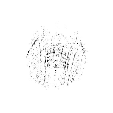 siyah ve beyaz vektör fırça darbesi. grunge dokusu