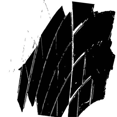 siyah ve beyaz vektör fırça darbesi. grunge dokusu