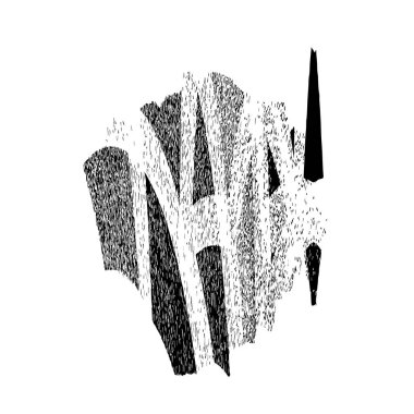 siyah ve beyaz vektör fırça darbesi. grunge dokusu