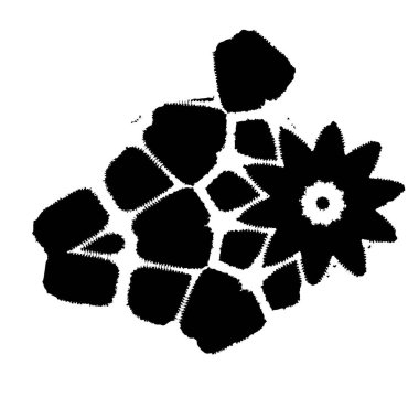 siyah ve beyaz vektör fırça darbesi. grunge dokusu