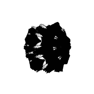 siyah ve beyaz vektör fırça darbesi. grunge dokusu