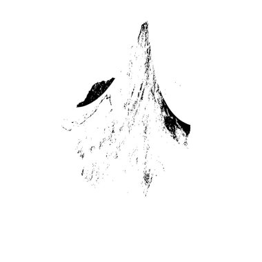 siyah ve beyaz vektör fırça darbesi. grunge dokusu