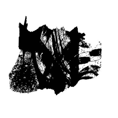 siyah ve beyaz vektör fırça darbesi. grunge dokusu