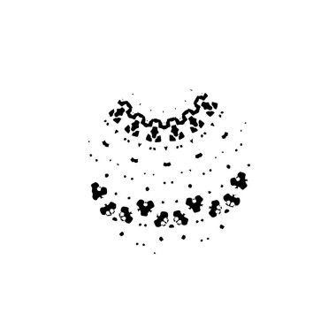 siyah fırça darbesi dokusu. grunge soyut el - boyanmış element.