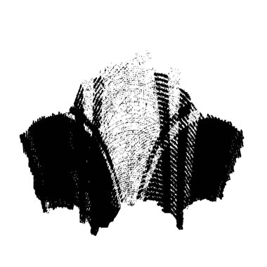 siyah fırça darbesi dokusu. grunge soyut el - boyanmış element.