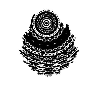 siyah fırça darbesi dokusu. grunge soyut el - boyanmış element.