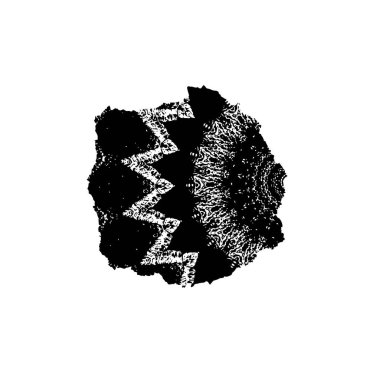 siyah fırça darbesi dokusu. grunge soyut el - boyanmış element.