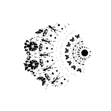 siyah fırça darbesi dokusu. grunge soyut el - boyanmış element.