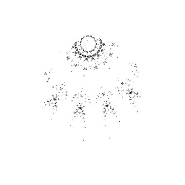 siyah fırça darbesi dokusu. grunge soyut el - boyanmış element.