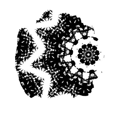 siyah fırça darbesi dokusu. grunge soyut el - boyanmış element.