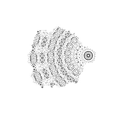 siyah fırça darbesi dokusu. grunge soyut el - boyanmış element.