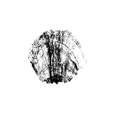 siyah fırça darbesi dokusu. grunge soyut el - boyanmış element.