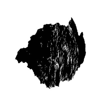 Beyaz arkaplanda soyut grunge fırça darbesi