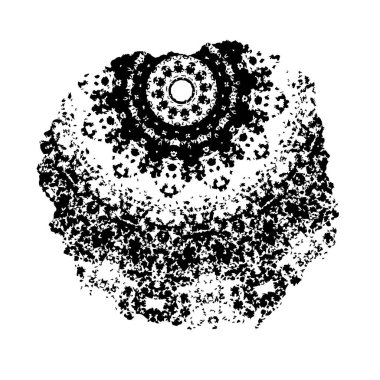 Beyaz arkaplanda soyut grunge fırça darbesi