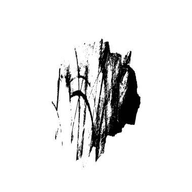 Beyaz arkaplanda soyut grunge fırça darbesi