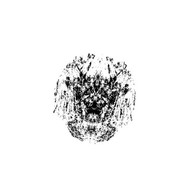 Beyaz arkaplanda soyut grunge fırça darbesi