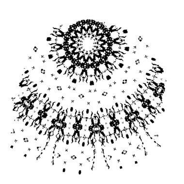 Beyaz arkaplanda soyut grunge fırça darbesi