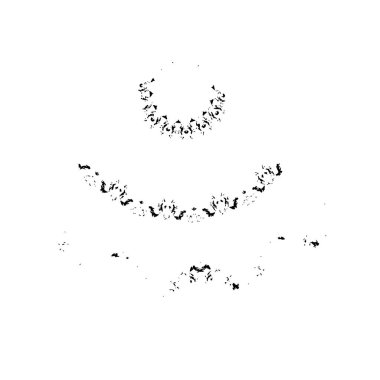 Beyaz arkaplanda soyut grunge fırça darbesi