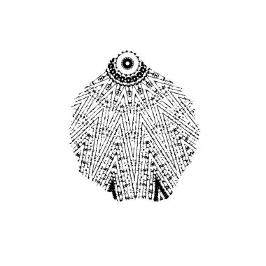 Beyaz arkaplanda soyut grunge fırça darbesi