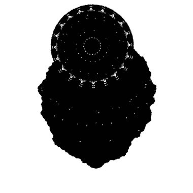 Beyaz arkaplanda soyut grunge fırça darbesi