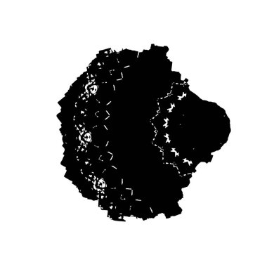 Beyaz arkaplanda soyut grunge fırça darbesi