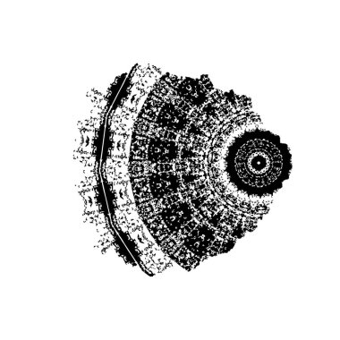 Beyaz arkaplanda soyut grunge fırça darbesi