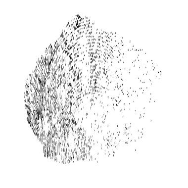 Beyaz arkaplanda soyut grunge fırça darbesi