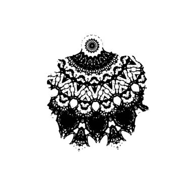 Beyaz arkaplanda soyut grunge fırça darbesi