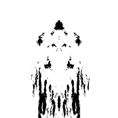 Beyaz arkaplanda soyut grunge fırça darbesi