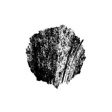 Siyah fırça darbesi ve doku. Grunge vektör soyut el boyalı element. Altı çizili ve sınır tasarımı.