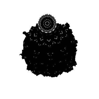 Tasarımınız için soyut siyah beyaz desen