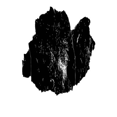 siyah fırça darbesi dokusu. grunge soyut el - boyanmış element.