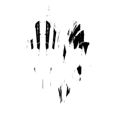 Siyah fırça darbesi. Doku. Soyut doku - elle boyanmış.