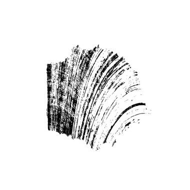 Siyah mürekkep fırça darbelerinin vektör çizimi elle boyanmış mürekkep ve beyaz arka planda siyah izole. el çizimi tasarım elemanları.