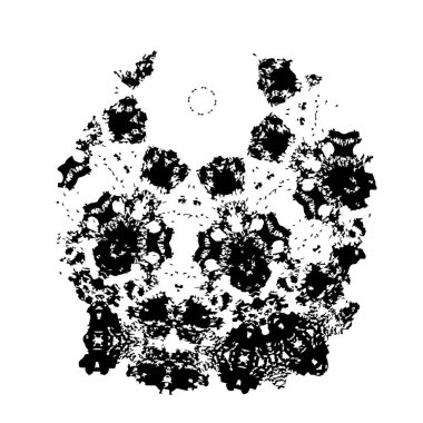Siyah mürekkep fırça darbelerinin vektör çizimi elle boyanmış mürekkep ve beyaz arka planda siyah izole. el çizimi tasarım elemanları.