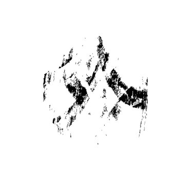 Siyah mürekkep fırça darbelerinin vektör çizimi elle boyanmış mürekkep ve beyaz arka planda siyah izole. el çizimi tasarım elemanları.