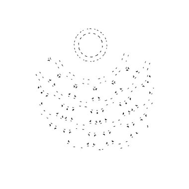 Siyah mürekkep fırça darbelerinin vektör çizimi elle boyanmış mürekkep ve beyaz arka planda siyah izole. el çizimi tasarım elemanları.