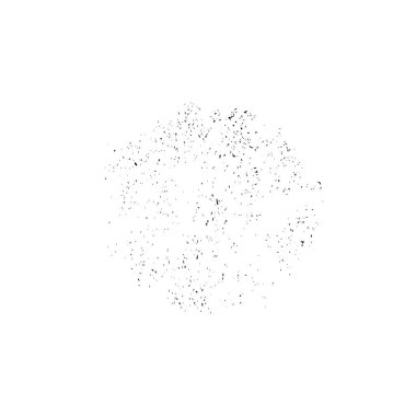 Beyaz arkaplanda izole edilmiş gümüş parıltı dokusu.