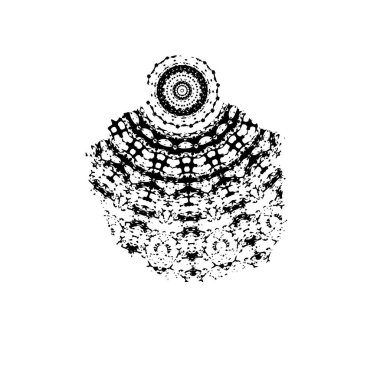 Vektör çizimi. Çember biçiminde soyut bir arkaplan