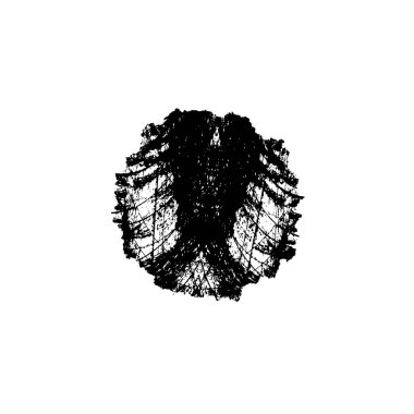 Fırça darbesinin vektör çizimi.