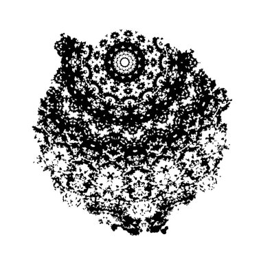 vektör soyut siyah yuvarlak şekil arkaplanı