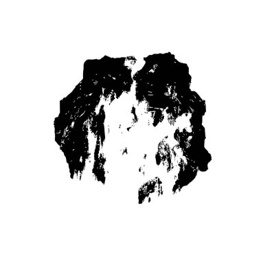 Fırça darbesi. Siyah desenli tehlike arka planı. Modern doku. vektör